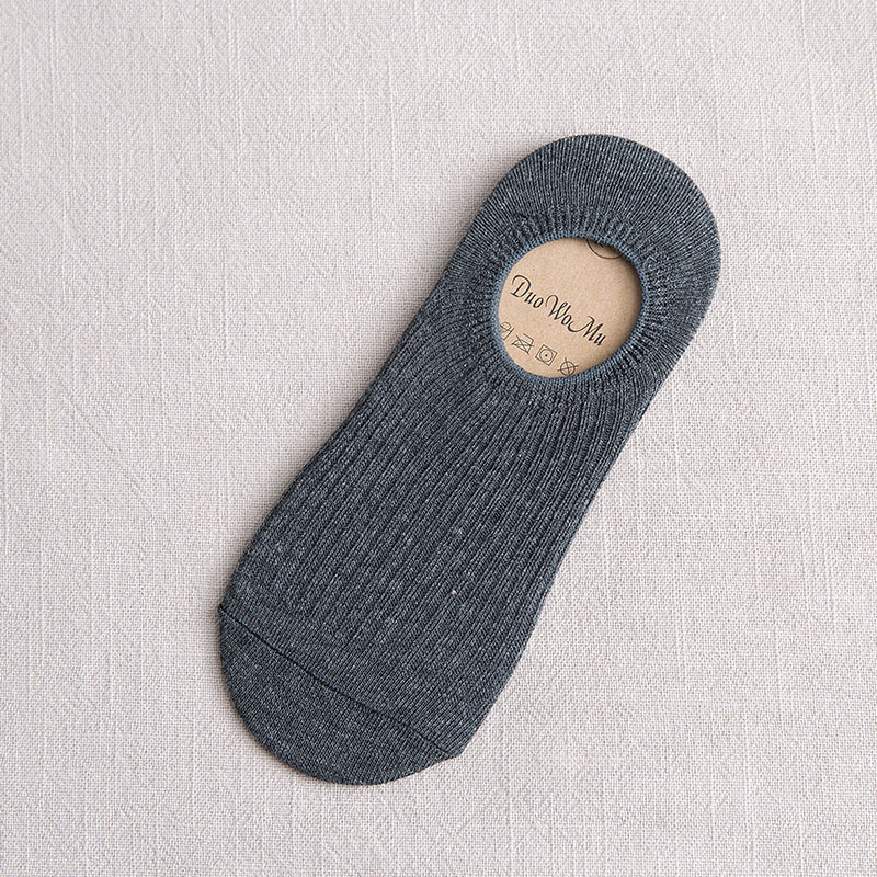 Thin Section Socks Female Japanese Summer Solid Color Needle Bars Invisible Ms. Skid Socks Female Socks